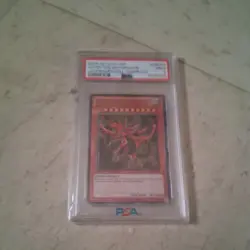 2013-18 Yu-Gi-Oh! Legendary Coll. EN002 Slifer The Sky Dragon Gameboard Ed PSA 9 - Image 1