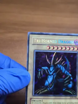 Yugioh: Tri-Horned Dragon - LOB-000 - Secret Rare - Unlimited - LP Holo Bleed - Image 2