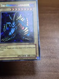 Yugioh: Tri-Horned Dragon - LOB-000 - Secret Rare - Unlimited - LP Holo Bleed - Image 4