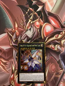 YuGiOh! Number 38: Hope Harbinger Dragon Titanic Galaxy PGL3-EN008 Gold Rare NM - Image 1