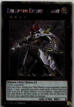 Evilswarm Exciton Knight (Platinum Secret Rare) Platinum Secret Rare Quarter Cen - Image 1