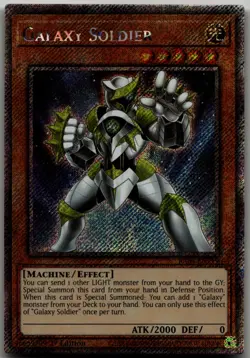 Galaxy Soldier (Platinum Secret Rare) Platinum Secret Rare Quarter Century Stamp - Image 1