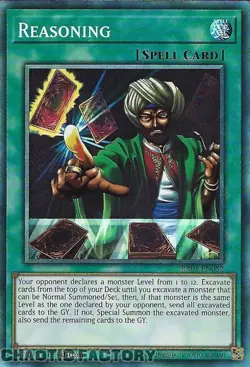 YUGIOH COLLECTOR'S Rare RA01-EN052 Reasoning 1st Edition NM - Image 1