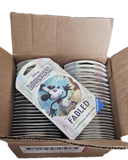 Disney Lorcana Fabled Sleeved Booster Pack (x48) SET9, Sealed Packs Opened Case - Image 1