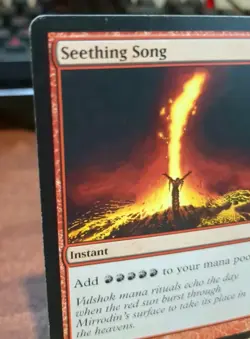 MTG: Seething Song #104, Vintage 2003 Mirrodin Chase Red Instant Common Card!! - Image 2