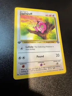 Jigglypuff 54/64 Jungle 1st Edition WOTC Pokemon Card - Near Mint NM - Image 1