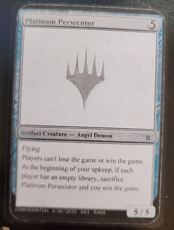 MTG Magic 1 x Platinum Persecutor x 1 - Unknown Event Playtest Cards - RA06 - Image 1
