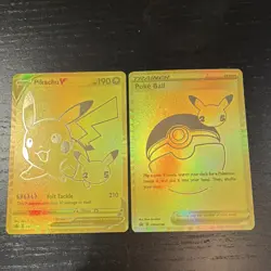 Pokemon TCG Promo Holo Pikachu V & Poke Ball SWSH146 Card Lot Nintendo 2022 - Image 1