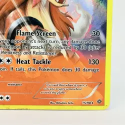 Pokemon TCG Entei 15/98 XY Ancient Origins Holo Card MP - Image 4