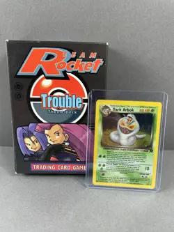 Pokemon Team Rocket Trouble Theme Deck BOX & Holo Card Only - Image 1