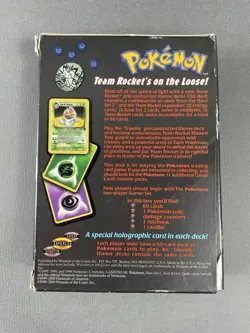 Pokemon Team Rocket Trouble Theme Deck BOX & Holo Card Only - Image 5