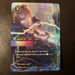 League of Legends Ezreal Prodigy Champion Unit Foil Card 149/221 Spiritforged - Image 1