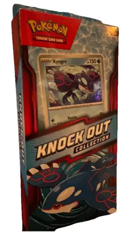 Pokemon Knock Out Collection Box Kyogre Foil Card 2 Booster Packs English - Image 3