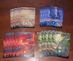 MTG: Unfinity BORDERLESS Space-ic Lands, NM Unfinity Unset 18 Card Mixed Lot!! - Image 1