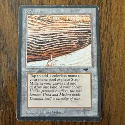 MTG Strip Mine Antiquties English Rare w/Tower - Image 1