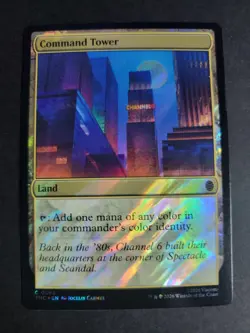 Command Tower (Surge Foil) Common MTG Ninja Turtles Commander - Image 1