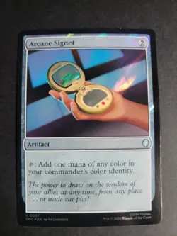 Arcane Signet (Surge Foil) Uncommon MTG Ninja Turtles Commander - Image 1