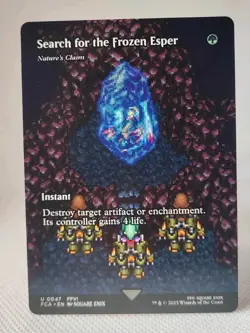 MTG | Search for the Frozen Esper / Nature's Claim | Final Fantasy | NM |EN 0047 - Image 1