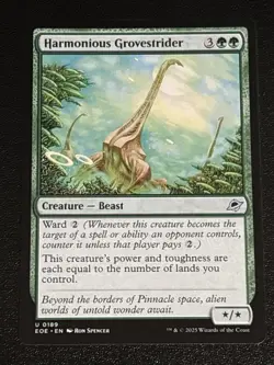 MTG Edge of Eternities Harmonious Grovestrider 0189 NM - Image 1