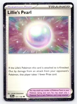 Lillie's Pearl 151/159 Cosmos Holo Pokemon Card TCG - Image 1