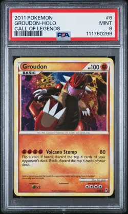 2011 Pokemon Groudon Call of Legends 6/95 Holo Rare PSA 9 - Image 2