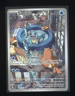 Pokemon TCG Squirtle 148/142 Stellar Crown - Holo, Illustration Rare, Full Art - Image 1