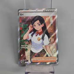 Pokemon Card Eri 136/131 Prismatic Evolutions Holo Full Art NM Ultra Rare - Image 1