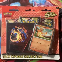 Pokemon Ascended Heroes Tech Sticker Charmander ✅BRAND NEW READY TO SHIP 📦 - Image 1