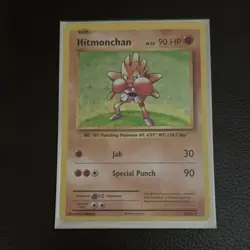 Pokemon TCG Hitmonchan 62/108 Evolutions Holo Rare 90 HP Jab Special Punch - Image 1