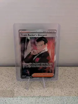 Team Rockets Giovanni 225/182 Ultra Rare Pokemon TCG 2025 Destined Rivals NM - Image 1