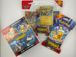 Pokemon TCG: S&V Surging Sparks Booster Bundle, 3-Pack Blister, & Sleeved Pack - Image 1