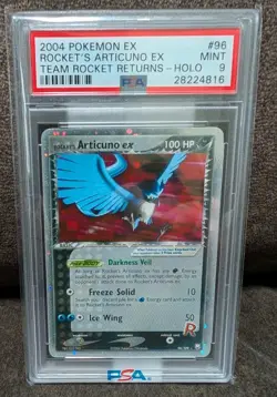 Pokemon TCG PSA 9 - Team Rocket Returns Rocket's Articuno EX #96 Holo 2004 - Image 1
