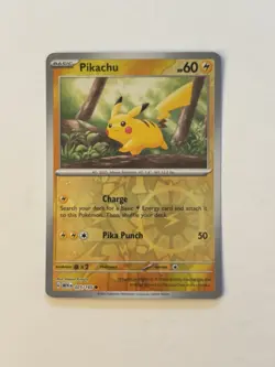 025/165 Pikachu Pokemon 151 Costco Promo Reverse Rev Cosmos Holo NM C - Image 1