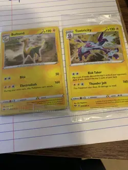 SEALED 💎 Boltund 076/202 & Toxtricity 063/189 Pokemon Cosmos Holo Rare Promo NM - Image 3