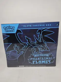 Pokemon Mega Evolution Phantasmal Flames Elite Trainer Box New Factory Sealed - Image 1