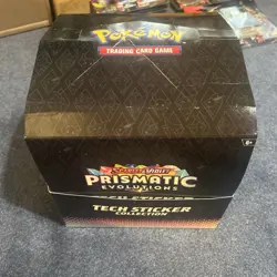 Pokemon TCG Prismatic Evolutions Tech Sticker Case of 12 - Image 3