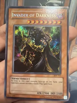 Yugioh! Invader of Darkness IOC-111 Secret Rare Unlimited NM - Image 1