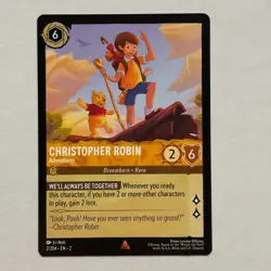 Christopher Robin 2/204 Disney Lorcana Rise of the Floodborn Regular Rare NM - Image 1