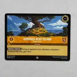 Hundred Acre Island 34/204 Disney Lorcana Azurite Sea Regular Common Card NM - Image 1