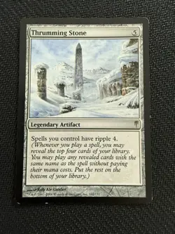MTG Magic The Gathering Thrumming Stone 142/155 Coldsnap Rare MP - Image 1