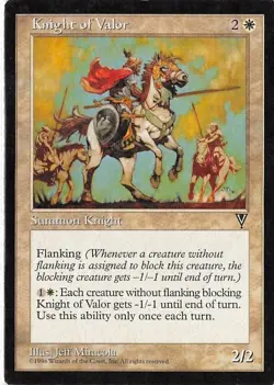 Knight of Valor *PLAYSET* Magic MtG x4 Visions MP - Image 1