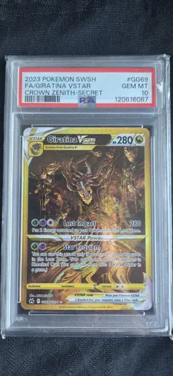 2023 POKEMON SWORD & SHIELD CROWN ZENITH SECRET FULL ART/GIRATINA VSTAR PSA 10 - Image 1