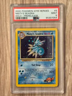 Pokemon Gym Heroes Misty's Seadra Prerelease PSA 9 Certification # 65307054 - Image 2