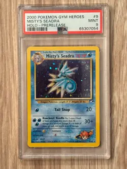 Pokemon Gym Heroes Misty's Seadra Prerelease PSA 9 Certification # 65307054 - Image 3
