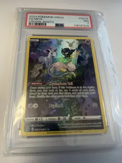 Pokemon Mew TCG Ultra Rare Crown Zenith: Galarian Gallery #GG10/GG70 PSA 7 - Image 1