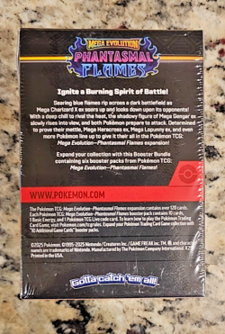 Pokemon Mega Evolution Phantasmal Flames Booster Bundle Sealed w/ 6 booster pack - Image 5