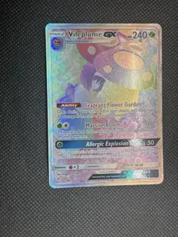 Pokemon Vileplume GX 250/236 Sm-Cosmic Eclipse Secret Rare Full Art Holo 240HP - Image 2