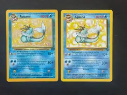 Pokemon Karte - Aquana (12/62) + Aquana (28/64) Dschungel Set - Deutsch Vintage - Image 1