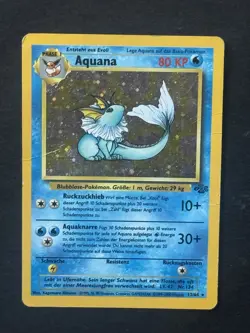 Pokemon Karte - Aquana (12/62) + Aquana (28/64) Dschungel Set - Deutsch Vintage - Image 2