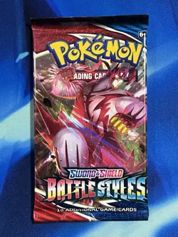 Pokemon 2021 Sword & Shield Battle Styles Booster Pack Lot X4 Artset SwSh Nm M - Image 2
